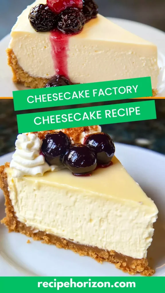 Cheesecake factory cheesecake recipe