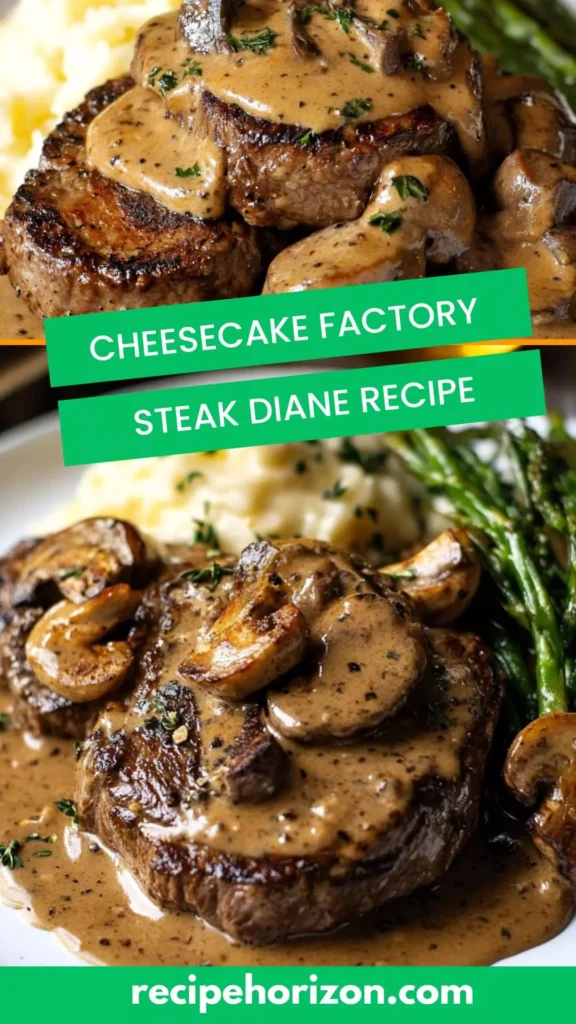 Cheesecake factory steak diane recipe