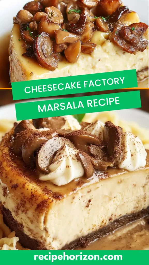 Cheesecake factory marsala recipe