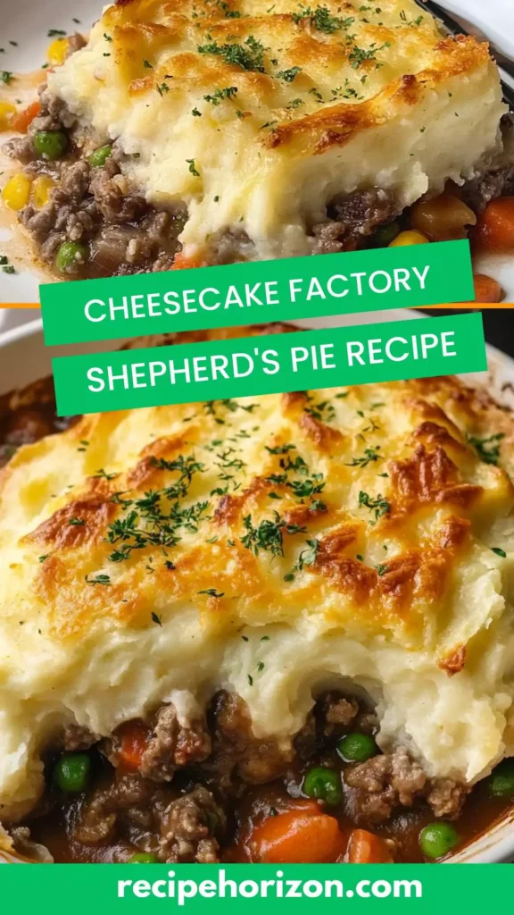 Cheesecake factory shepherd's pie recipe