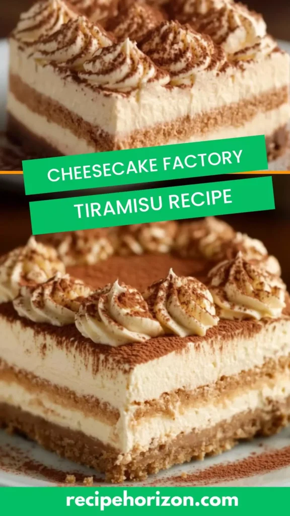 Cheesecake factory tiramisu recipe