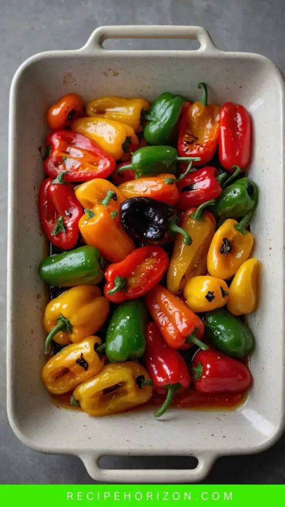 Delicious Roasted Mini Pepper Salad With Balsamic Vinegar Delicious Roasted Mini Pepper Salad With Balsamic Vinegar