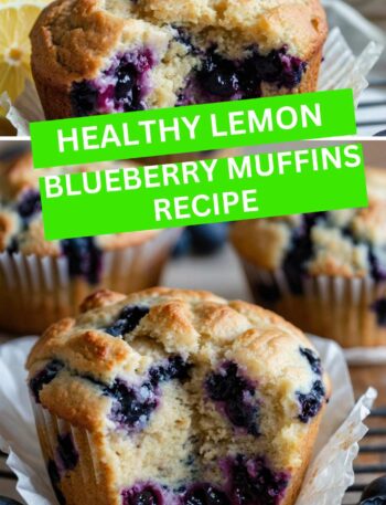 Healthy Lemon Blueberry Muffins Recipe