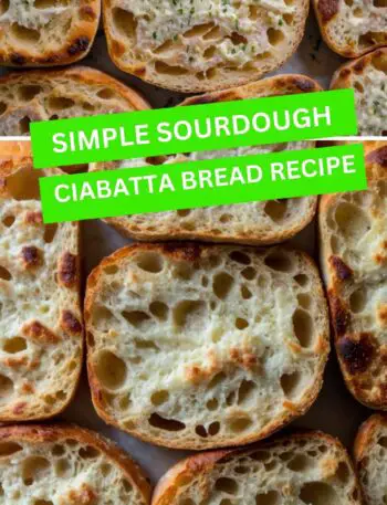 Simple Sourdough Ciabatta Bread Recipe
