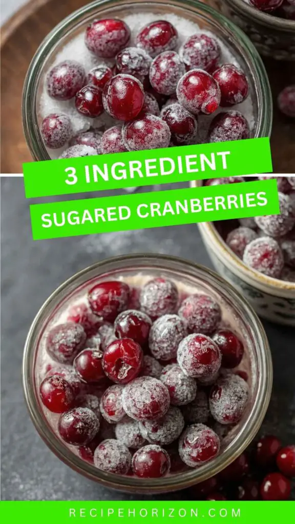 3-Ingredient Sugared Cranberries