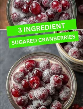 3-Ingredient Sugared Cranberries