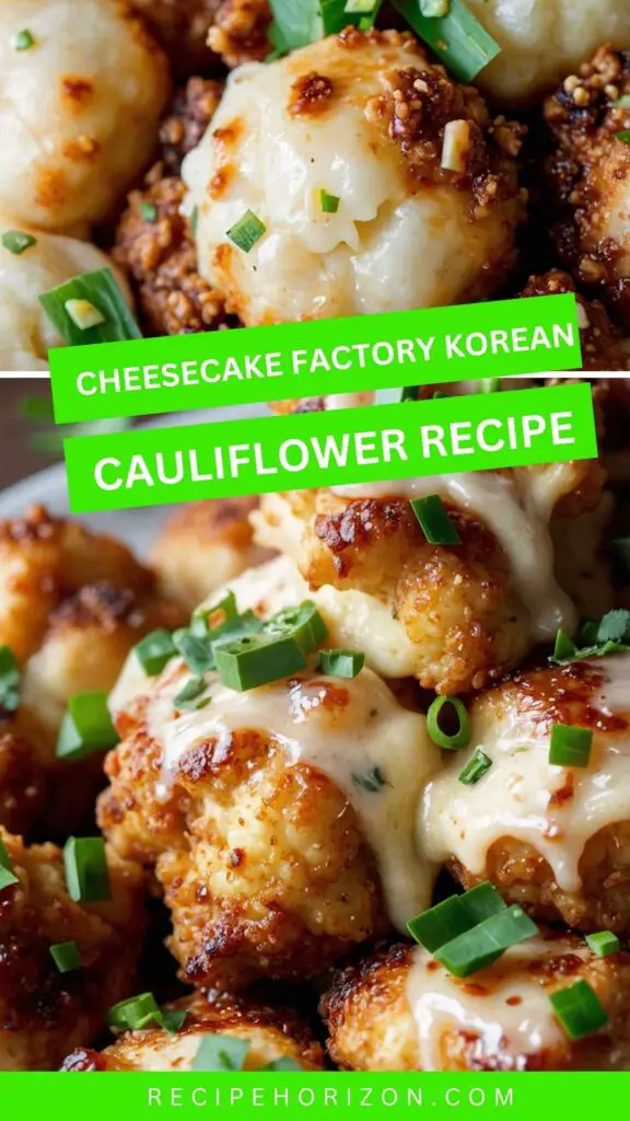 Cheesecake Factory Korean Cauliflower Recipe
