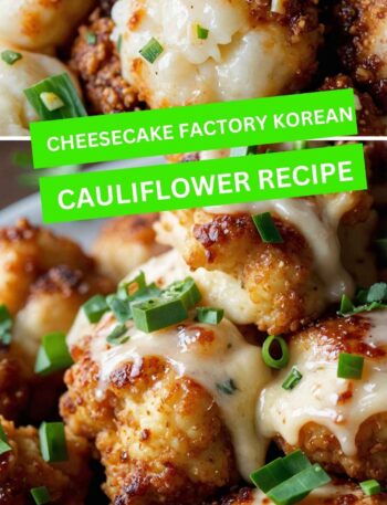 Cheesecake Factory Korean Cauliflower Recipe