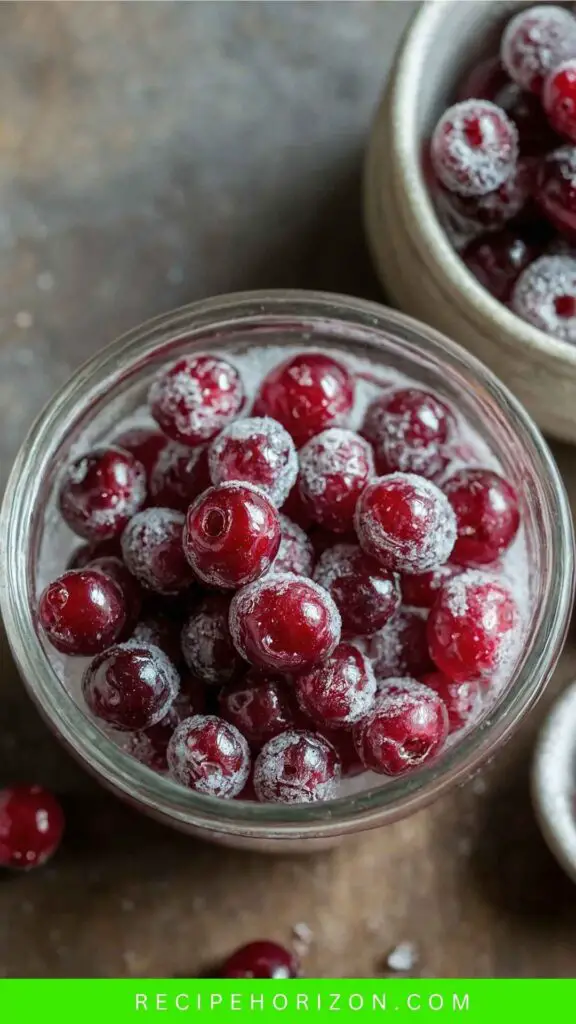 Delightful 3 Ingredient Sugared Cranberries