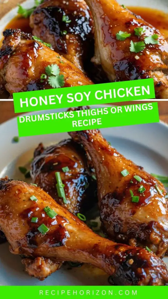 Honey Soy Chicken Drumsticks, Thighs, or Wings Honey Soy Chicken Drumsticks, Thighs, or Wings