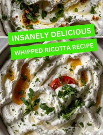 Insanely Delicious Whipped Ricotta