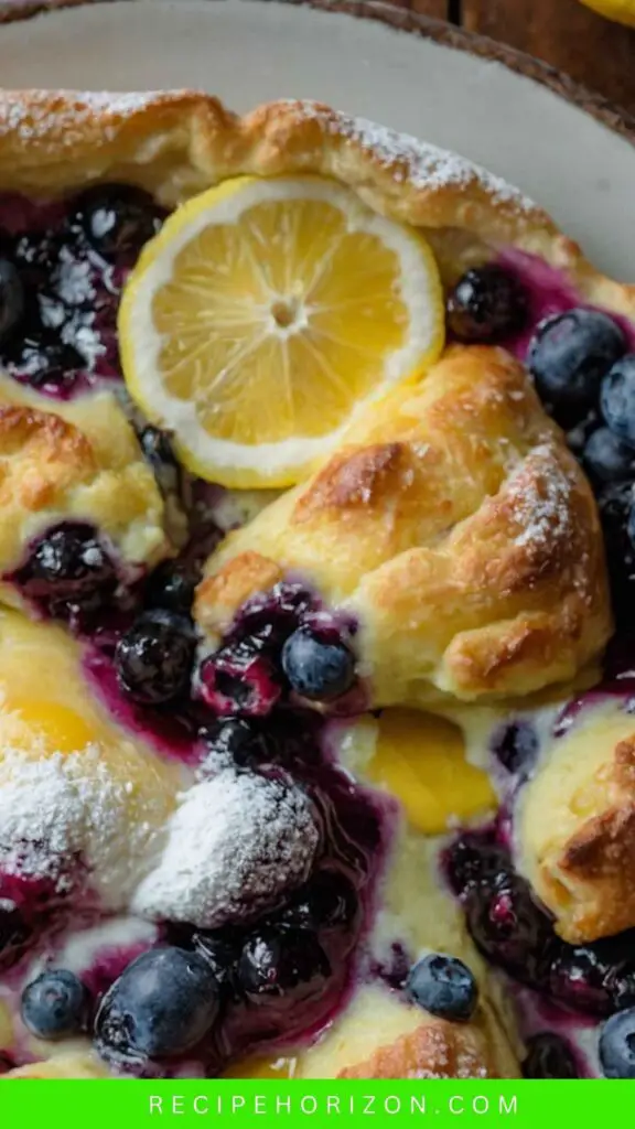 Lemon Blueberry Dutch Baby Lemon Blueberry Dutch Baby