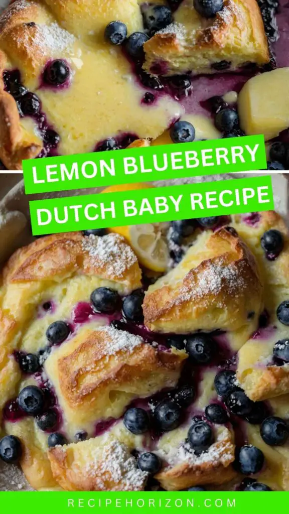 Lemon Blueberry Dutch Baby Recipe Lemon Blueberry Dutch Baby Recipe