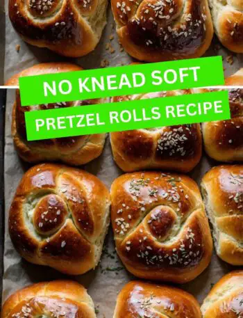 No Knead Soft Pretzel Rolls Recipe