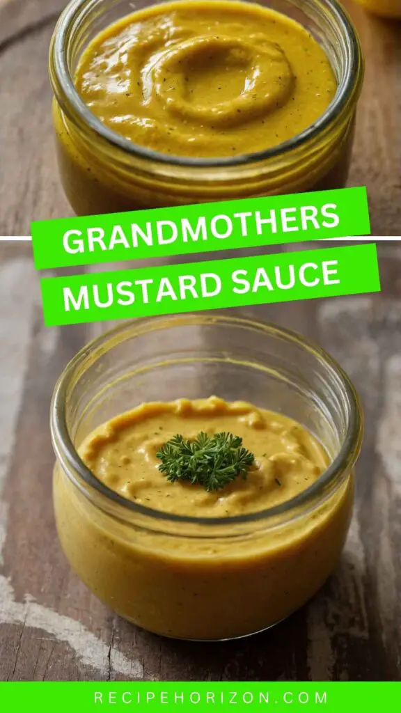 Grandmother’s Mustard Sauce Recipe Grandmother’s Mustard Sauce Recipe