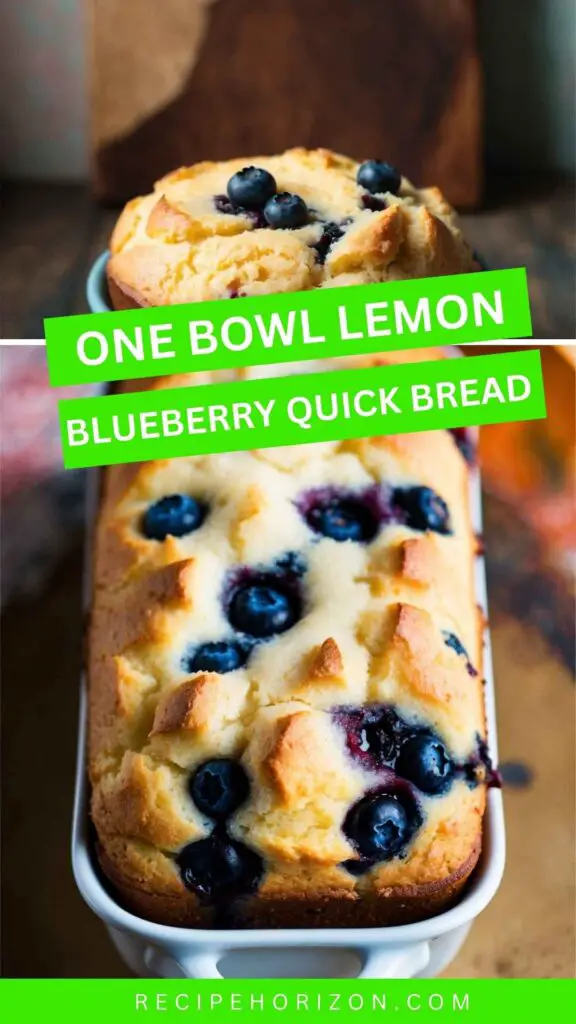 One Bowl Lemon Blueberry Quick Bread One Bowl Lemon Blueberry Quick Bread