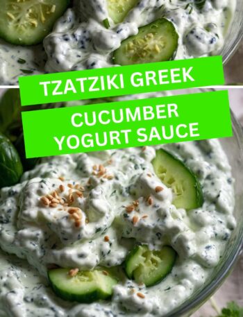 Tzatziki Greek Cucumber Yogurt Sauce