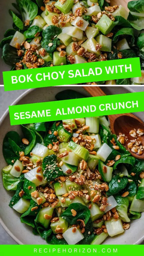Bok Choy Salad with Sesame Almond Crunch Bok Choy Salad with Sesame Almond Crunch