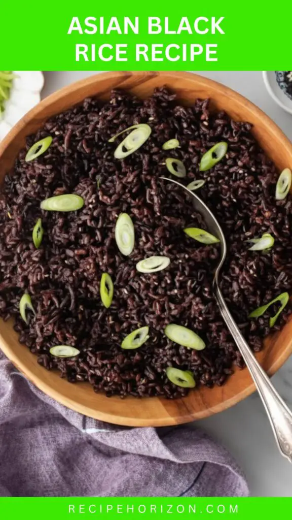 Asian Black Rice Recipe 