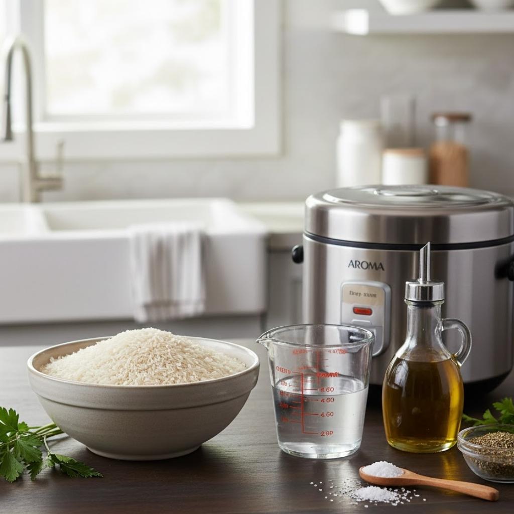 Ingredients You'll Need To Make This Aroma Rice Recipe