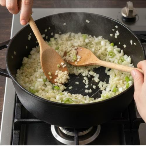 Step 3: Introduce Garlic and Ginger Step 3: Introduce Garlic and Ginger