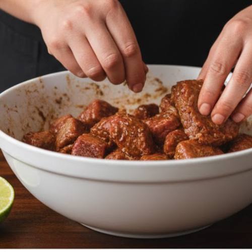 Step 1: Marinate the Beef Step 1: Marinate the Beef