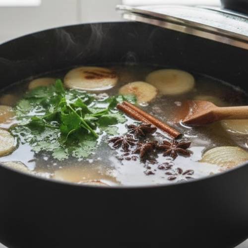 Step 2: Add Water and Broth Ingredients