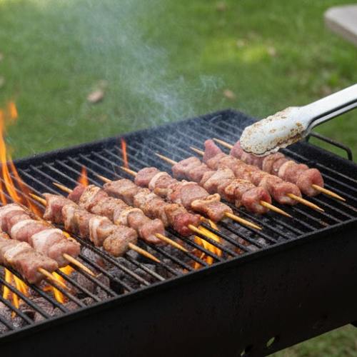 Step 6: Grill the Skewers